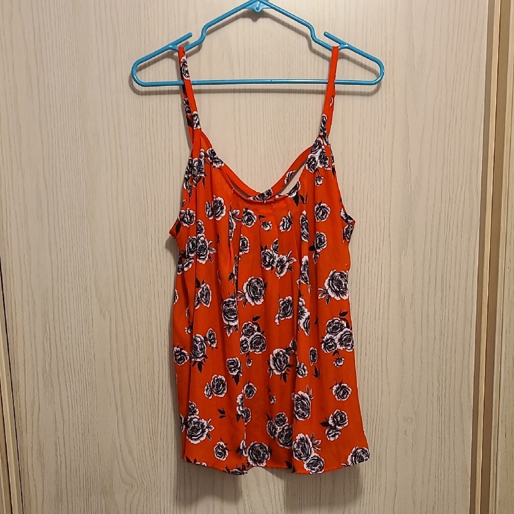 Torrid Red Floral Camisole Top